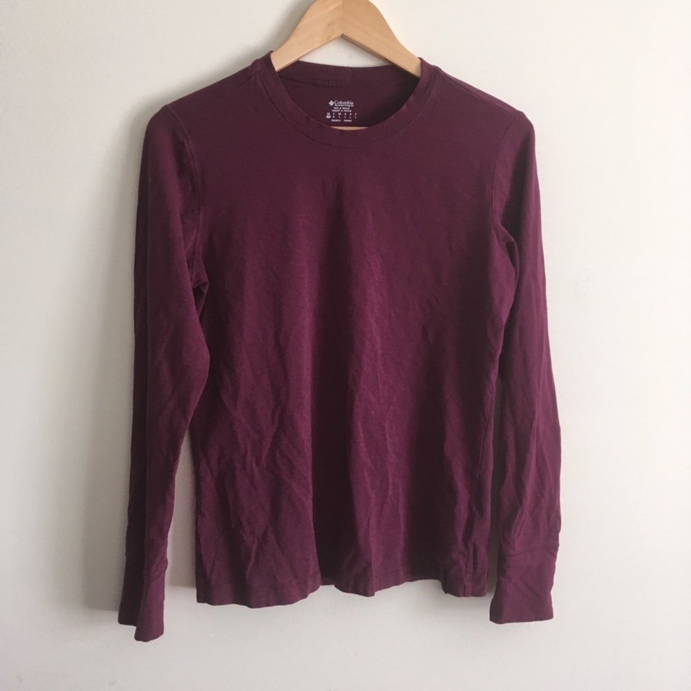 Columbia | Red Violet Long Sleeve Tee Medium